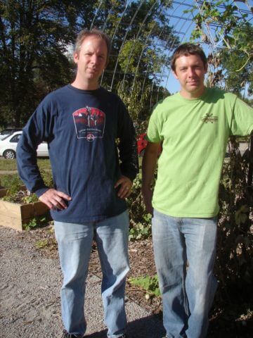 Clint Twedt-Ball and his brother Courtney Ball, co-directors of Matthew 25 farm