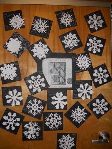 Cutouts of snowflakes