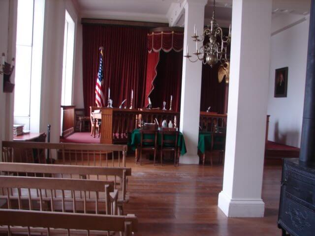 "Old" Illinois Supreme Court Chamber where Lincoln argued cases.