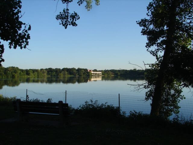 A view across a lake.
