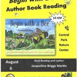 poster announcing the Jones County "Begin with a Bee" book reading event